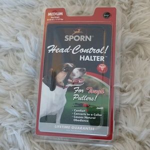 Sporn head control halter for dogs